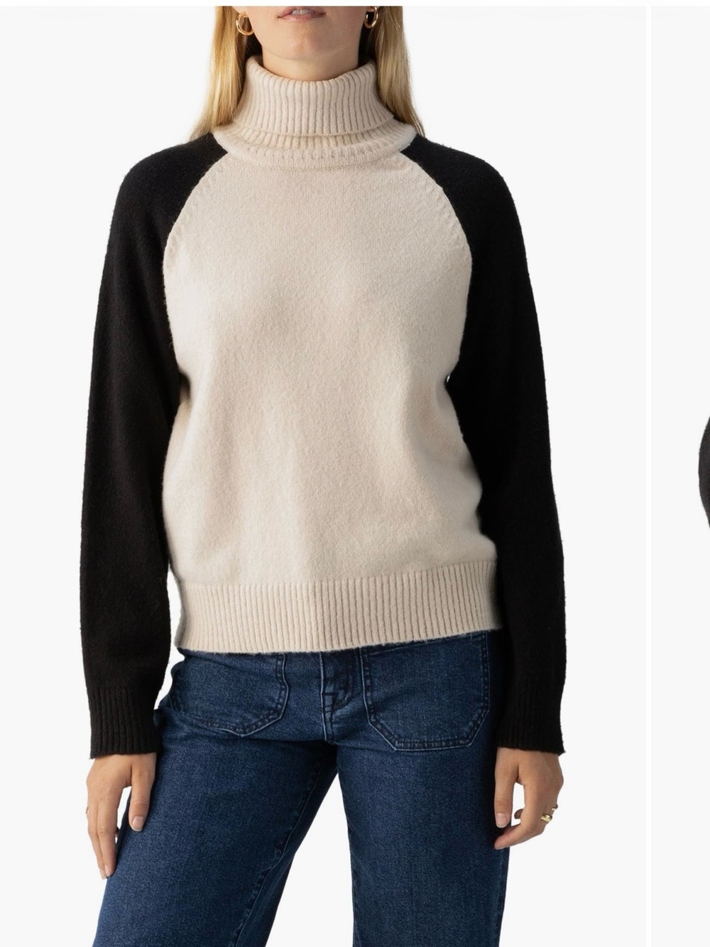 Sanctuary Cozy Day Turtleneck Raglan Sweater - size  S